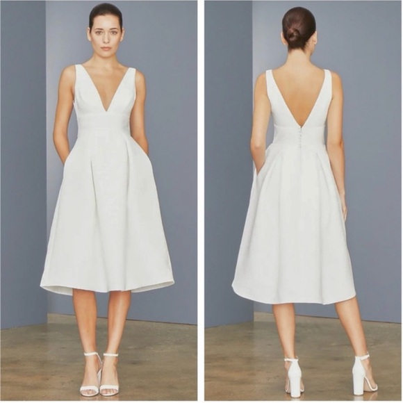 white christmas dresses Amsale Bridesmaid Dress Bobbi GB138A